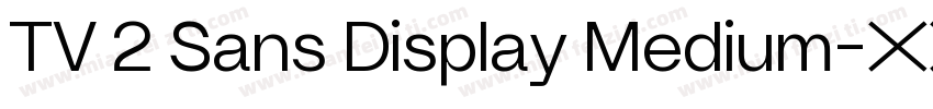 TV 2 Sans Display Medium字体转换